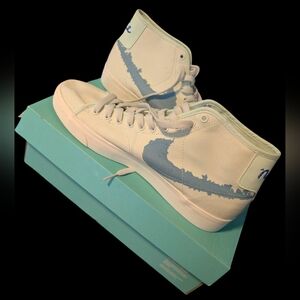 Nike High-Top Sneakers in Light Blue